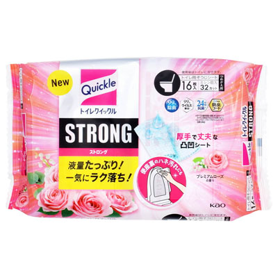 花王 トイレクイックル ストロング プレミアムローズの香り 詰め替え 16枚