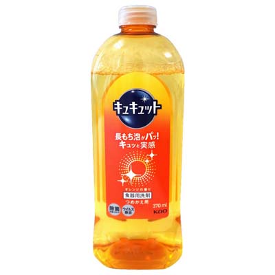 花王 キュキュット オレンジの香り つめかえ用 370ml