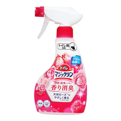 花王 トイレマジックリン 消臭・洗浄スプレー 香り消臭 エレガントローズの香り 本体 350ml