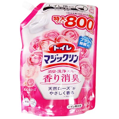 花王 トイレマジックリン消臭・洗浄スプレー エレガントローズの香り つめかえ用 800ml