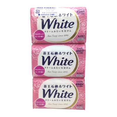 花王石鹸ホワイト　アロマティック・ローズの香り　バスサイズ　３コパック