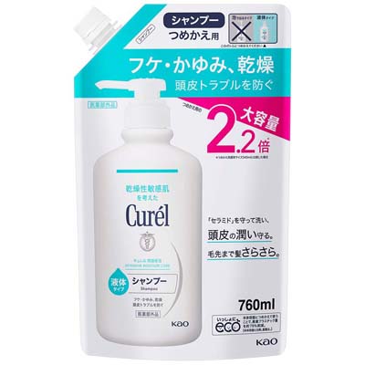 キュレル 潤浸保湿 シャンプー つめかえ用大 760ml