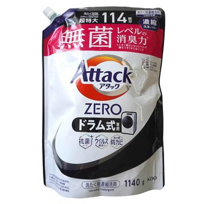 アタックZERO ドラム式専用 つめかえ用超特大 1140g