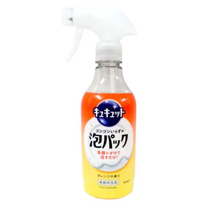 花王　キュキュット　ゴシゴシいらずの泡パック　オレンジの香り　本体　430ｍｌ