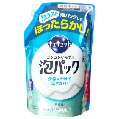 花王　キュキュット　ゴシゴシいらずの泡パック　微香性　つめかえ用　720ｍｌ