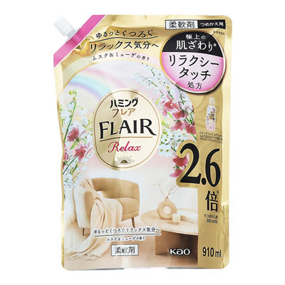 花王 ハミングフレアリラックス ムスク&ミューゲの香り つめかえ用 910ml