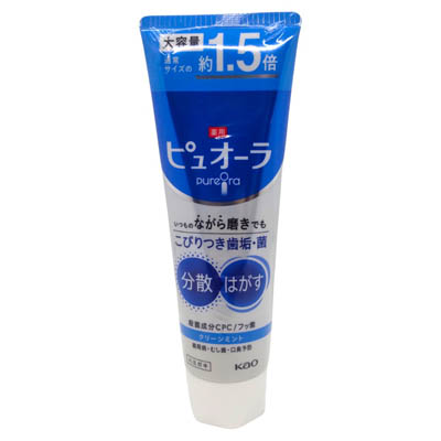 薬用ピュオーラ ハミガキ クリーンミント 大容量 170g