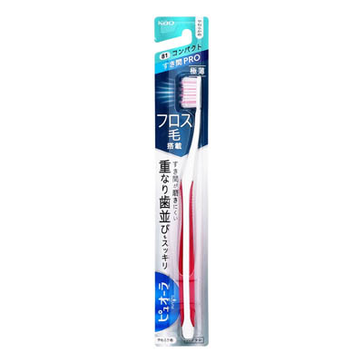 花王　ピュオーラハブラシ　すき間PROコンパクト　やわらかめ　1本 [＊色のご指定はできません]
