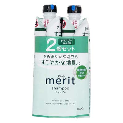 花王　メリット　シャンプー　つめかえ用　320ｍｌ×2個セット