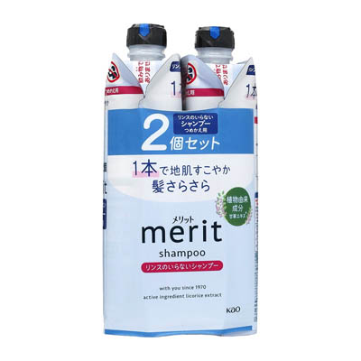 花王　メリット　リンスのいらないシャンプーつめかえ用　320ｍｌ×2個セット