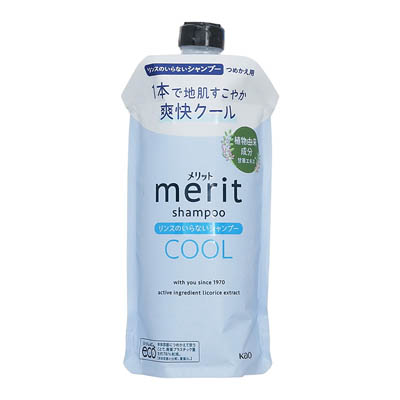 花王　メリット　リンスのいらないシャンプー　クール　つめかえ用　320ml