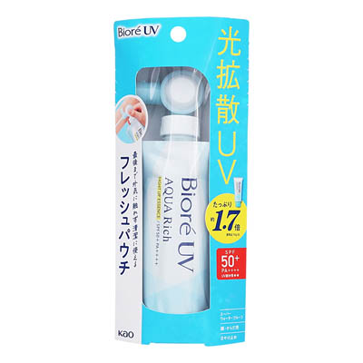 花王　ビオレUV　アクアリッチ　ライトアップエッセンス　フレッシュパウチ　120ｇ
