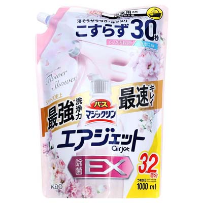 花王　バスマジックリン　エアジェット除菌EX　フラワーシャワーの香り　つめかえ用　1000ｍｌ