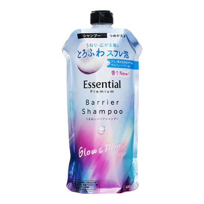 花王　エッセンシャル　プレミアム　うるおいバリアシャンプー　グロウ＆モイスト　つめかえ用　340ml
