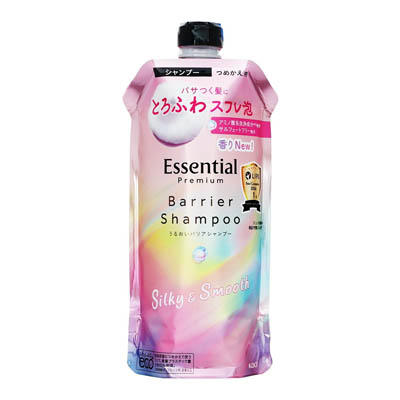 花王エッセンシャル　プレミアム　うるおいバリアシャンプー　シルキー＆スムース　つめかえ用　340ml
