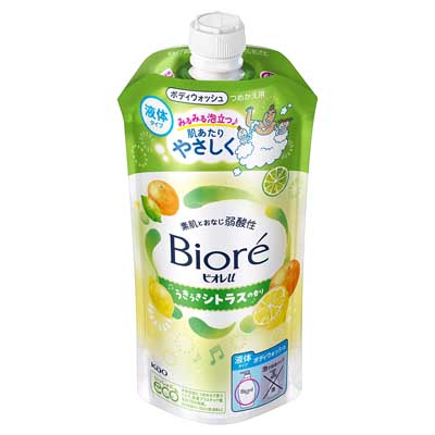 花王 ビオレuボディウォッシュ うきうきシトラスの香り 液体タイプつめかえ用 320ml