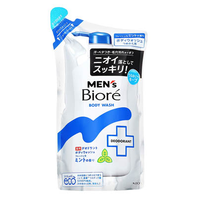 花王　メンズビオレ　薬用デオドラントボディウォッシュ　フレッシュなミントの香り　つめかえ用　360ｍｌ
