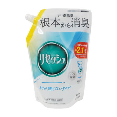 花王　リセッシュ　香りが残らないタイプ　つめかえ用　630ｍｌ