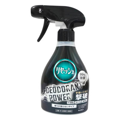 花王　リセッシュ　デオドラントパワー　香りが残らないタイプ　本体　350ｍｌ