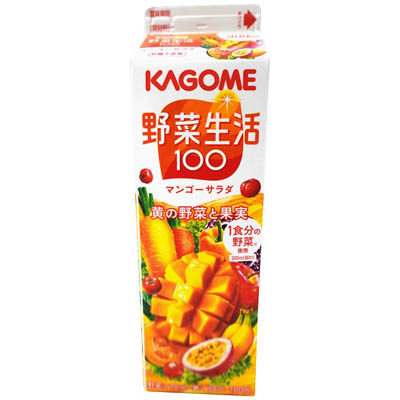 カゴメ 野菜生活100マンゴーサラダホームパック 900ml