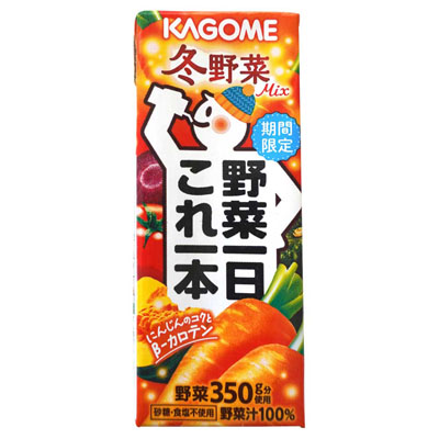 カゴメ　野菜一日これ一本　冬野菜Ｍｉｘ　200ml