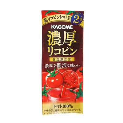 カゴメ　濃厚リコピン　食塩無添加　195ｍｌ