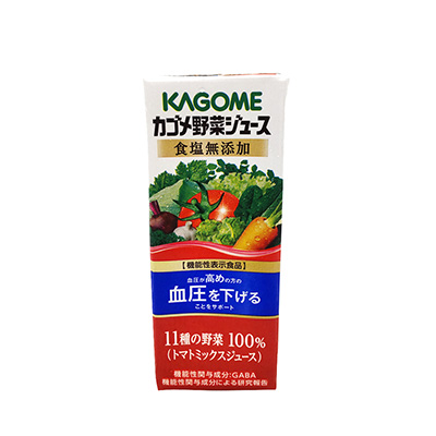 カゴメ 野菜ジュース食塩無添加 200ml