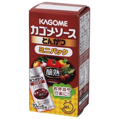 カゴメ　カゴメソース醸熟とんかつミニパック10ｇ×６袋
