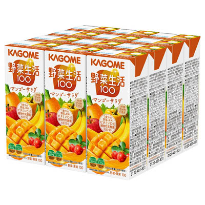 カゴメ 野菜生活100マンゴーサラダケース販売
