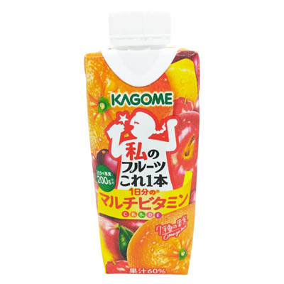 カゴメ　私のフルーツこれ一本　一日分のマルチビタミン　330ｍｌ