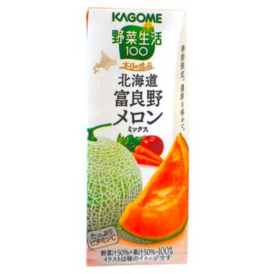 カゴメ 野菜生活100 本日の逸品 北海道富良野メロンミックス 195ml