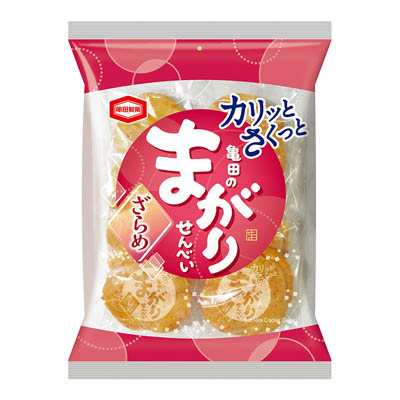 亀田亀田のまがりせんべいざらめ12枚
