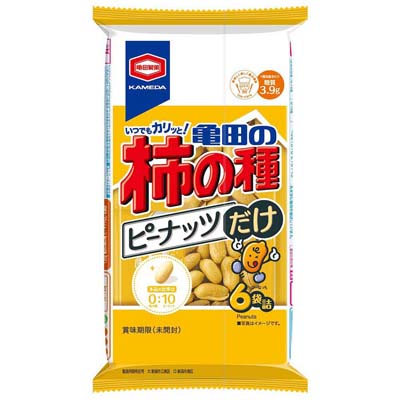 亀田製菓 亀田の柿の種 ピーナッツだけ 6袋詰