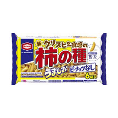 亀田　亀田の柿の種ピーナッツなしうましお　105ｇ×6袋