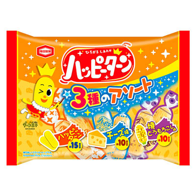 亀田ハッピーターン3種のアソート140g