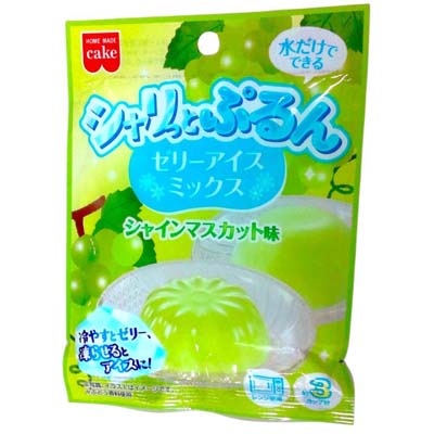 共立食品　ホームメイドケーキ　シャリっとぷるんゼリーアイスミックス　シャインマスカット味　43ｇ