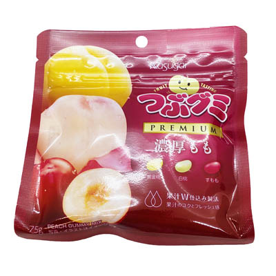 春日井 つぶグミPREMIUM濃厚もも 75g