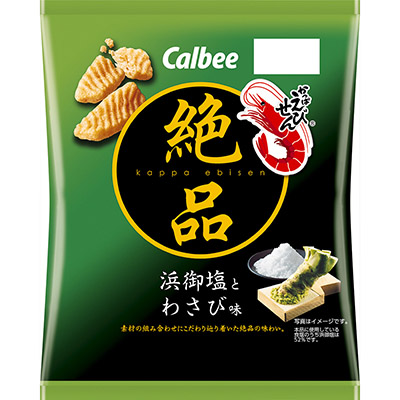 カルビー 絶品かっぱえびせん 浜御塩とわさび味 60g