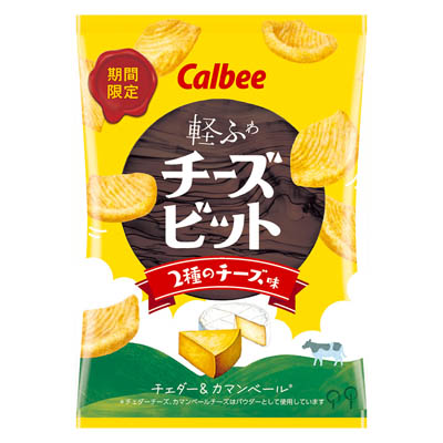 カルビー 軽ふわチーズビット 2種のチーズ味 18g