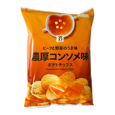 セブンプレミアム　ポテトチップス　濃厚コンソメ味　155ｇ
