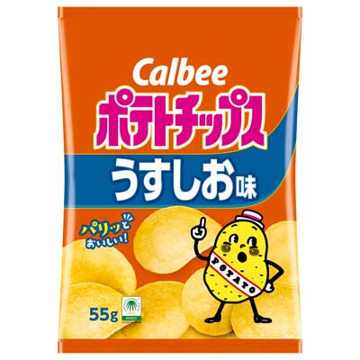 カルビー ポテトチップス うすしお味 55g