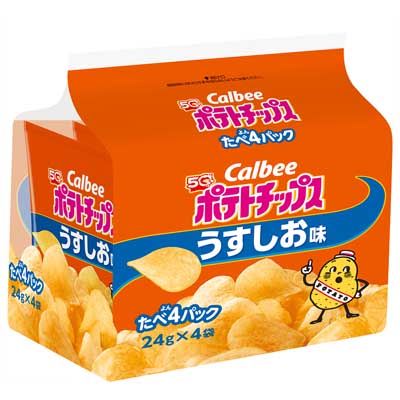 カルビー ポテトチップス うすしお味 たべよんパック 24g×4袋