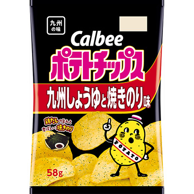 カルビーポテトチップス九州しょうゆと焼きのり味58g