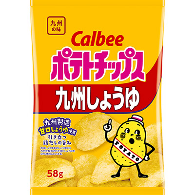 カルビー ポテトチップス 九州しょうゆ 58g