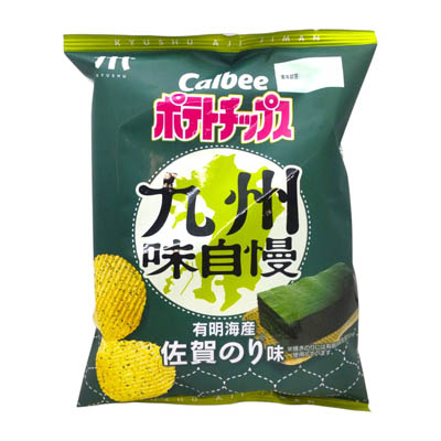 カルビー　ポテトチップス九州味自慢有明海産佐賀のり味　57ｇ
