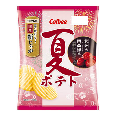 カルビー　夏ポテト　紀州の南高梅味