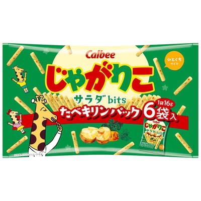 カルビー じゃがりこ サラダbits たべキリンパック 16g×6袋