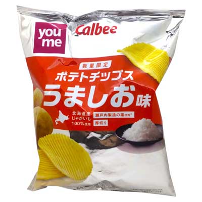 カルビー　ポテトチップスうましお味　135g