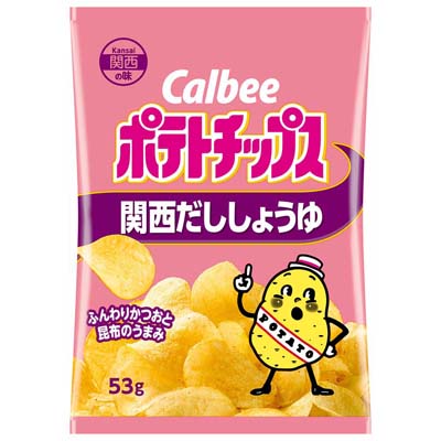 カルビー　ポテトチップス　関西だししょうゆ　53ｇ