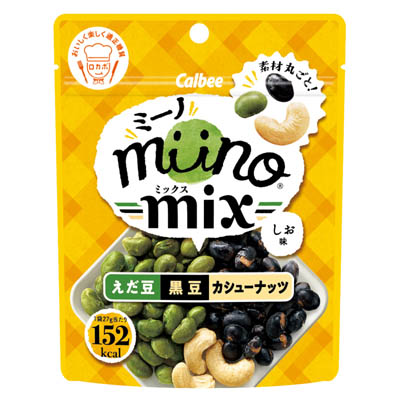 カルビー miinoえだ豆黒豆カシューナッツ 27g